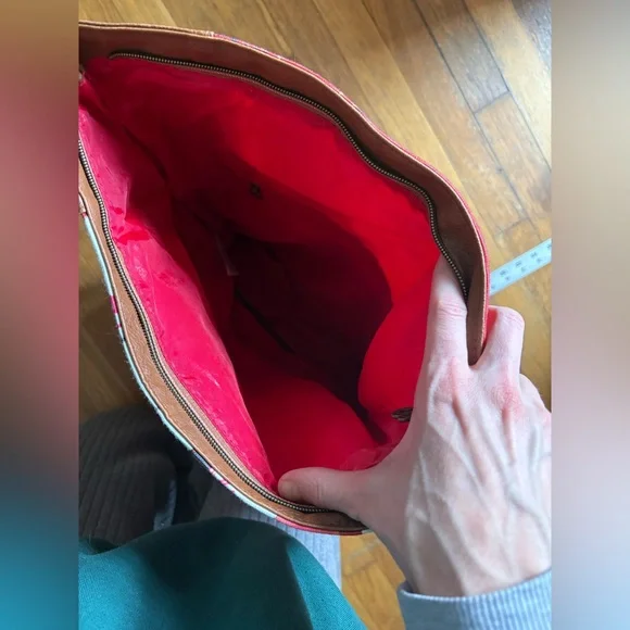 DESIGUAL canvas and leather messenger bag! - Picture 10 of 16